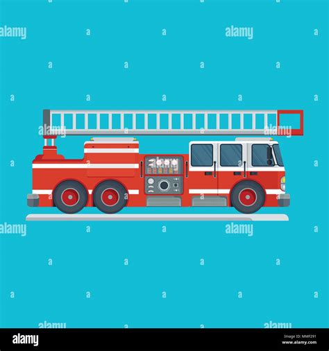 Red Fire Engine Stock Vector Image And Art Alamy