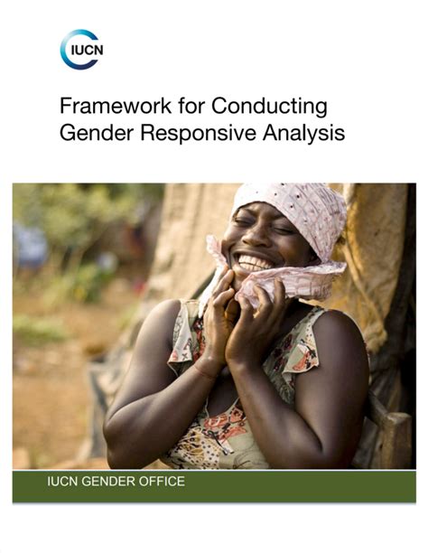 Framework For Conducting Gender Responsive Analysis Iucn