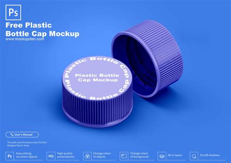 Free Plastic Bottle Cap Mockup PSD Template | Mockup Den