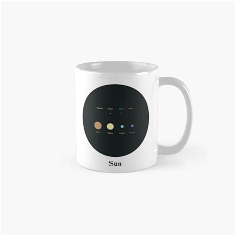 Planets Of Solar System To Scale Design Minimal Aesthetic Retr Gift