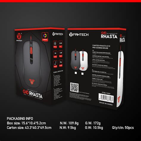 Fantech G10 Rhasta Usb Gaming Mouse Black Mouse Advanti