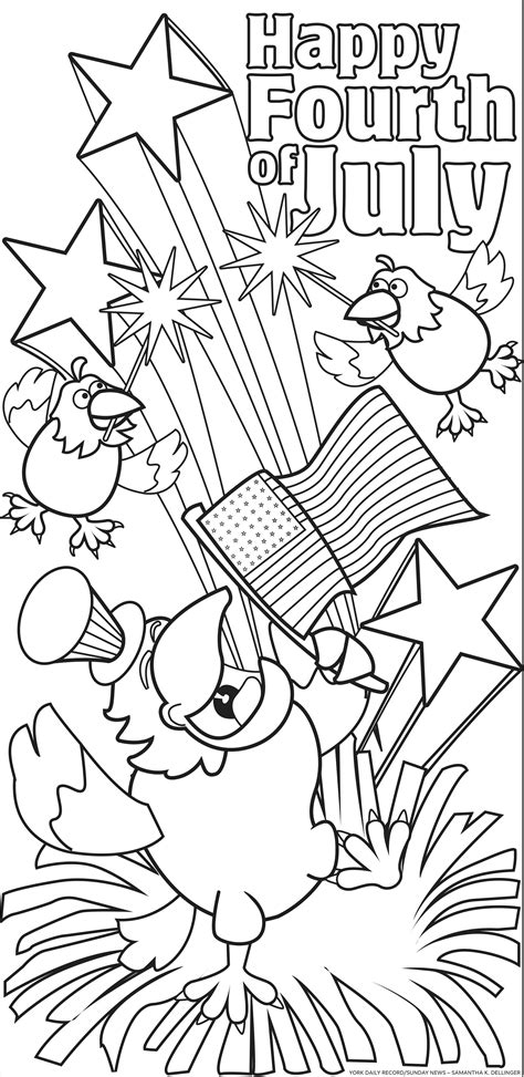 Th Of July Coloring Pages Free Printable Fourth Of July Coloring Hot