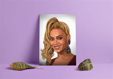 Beyonce Queen Bey Digital Art Celebrity Painting Poster Etsy