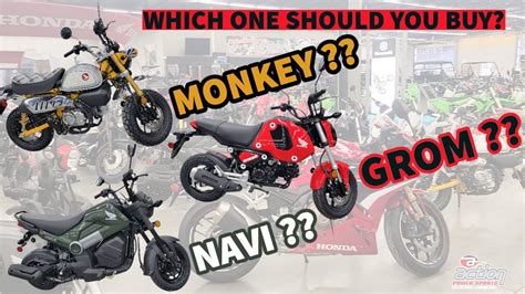 Honda GROM Vs NAVI Vs MONKEY Let S Dive Into These Different Minimoto