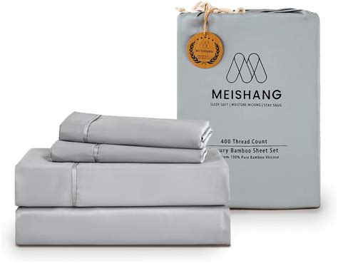 Meishang Bamboo Viscose Sheet Set Queen Size 100 Pure