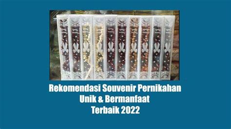 40 Ide Souvenir Pernikahan Yang Murah Unik Dan Bermanfaat 2022 Bikin