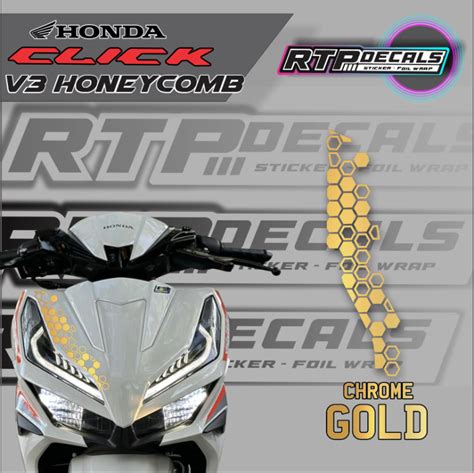 Honda Click V3 Honeycomb Decals Sticker Lazada Ph