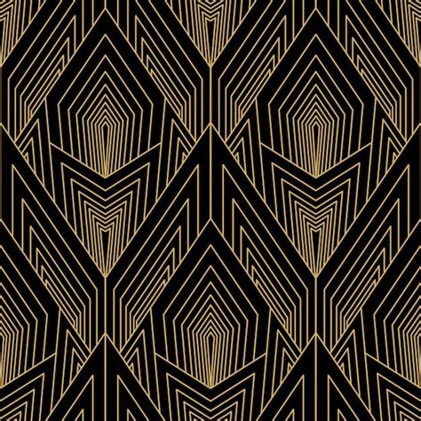 Premium Vector Awesome Elegant Gold Art Deco Vector Seamless Pattern