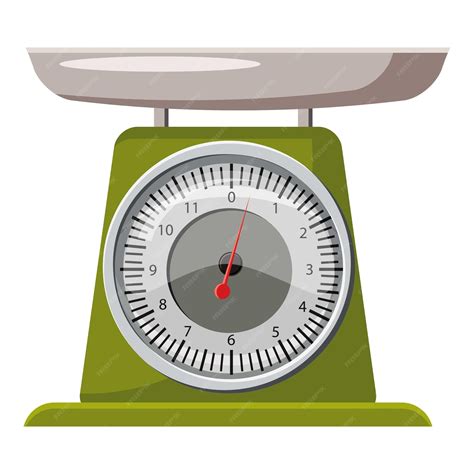 Premium Vector Domestic Weigh Scales Icon Cartoon Illustration Of