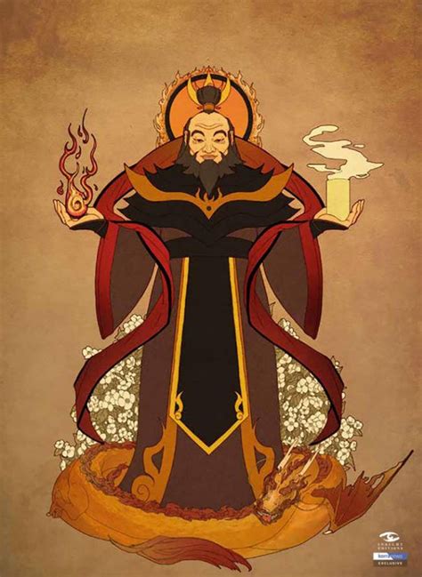 Fire Lord Iroh portrait from "The Legacy of the Fire Nation" guidebook ...