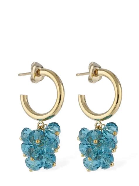 Isabel Marant Étoile Polly Glass Hoop Earrings Amazongold Editorialist