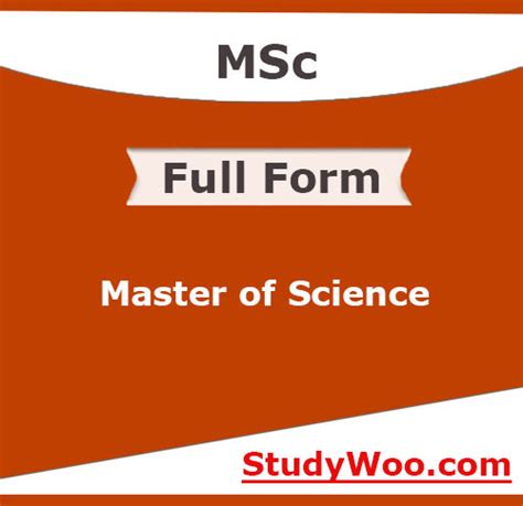 MSc Full Form What Is The Full Form MSc StudyWoo