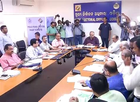 Chief Electoral Officer Of Odisha Holds All Party Meeting Odishadiary