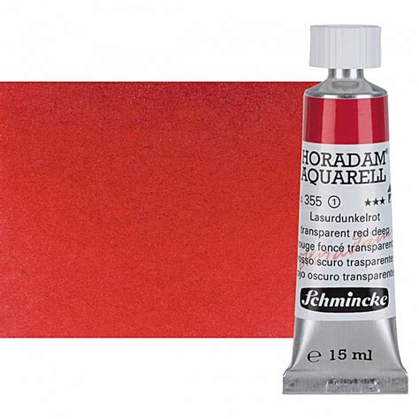 Schmincke Horadam Watercolor Transparent Red Deep 15ml Jerry S Artarama