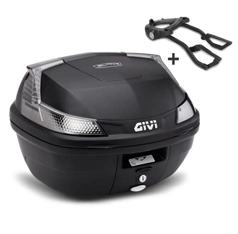 Top Box Set Givi Kawasaki ZZR 1400 12 16 Monolock B37NT Black