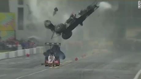 Frightening drag race crash caught on camera - CNN Video