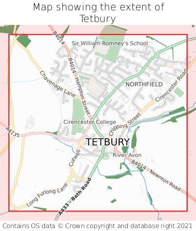 Where is Tetbury? Tetbury on a map