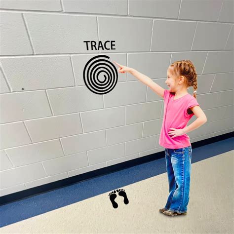 Trace Sensory Path Sensory Wall Decals Educational Decal School