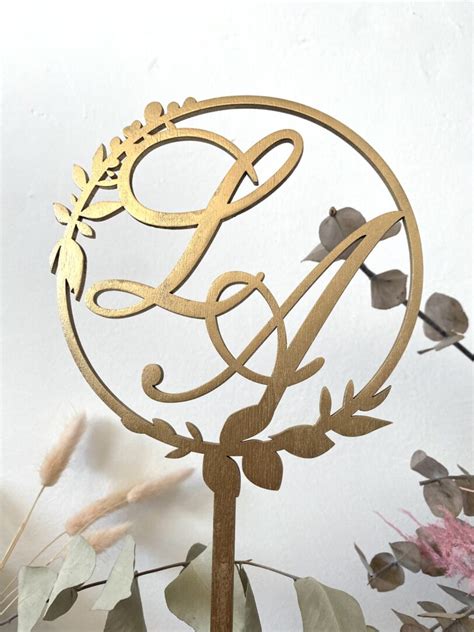 Ghirlanda Con Iniziali Cake Topper CREATIVELAB