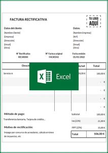 Factura Rectificativa Ejemplo Y Modelo Para Descargar