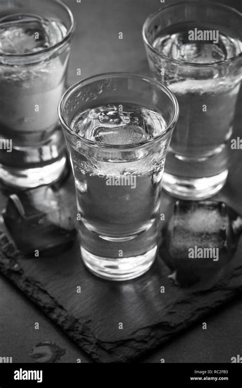 Vodka shot drink Stock Photo - Alamy