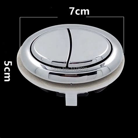 7x5cm Oval Flush Switch Push Button Toilet Dual Push Button Toilet Water Tank Ceramics Cover