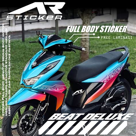 Jual Sticker Motor Full Body Honda Beat Deluxe Beat Street CBS Decal