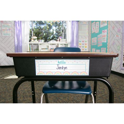 Pastel Pop Flat Name Plates Tcr8422 Teacher Created Resources