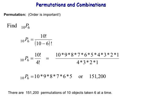 Permutations And Combinations