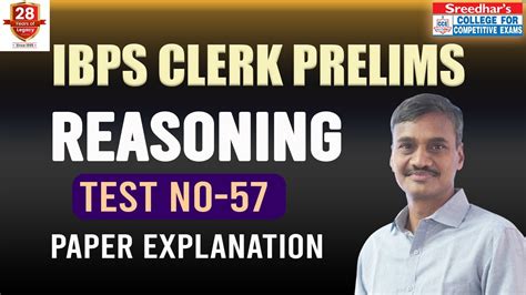 Ibps Clerk 2023 Prelims Mock Test No 57 Reasoning Practice Set With