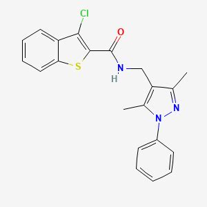 3 Chloro N 3 5 Dimethyl 1 Phenyl 1H Pyrazol 4 Yl Methyl 1