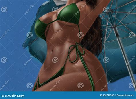 Mujer en bikini stock de ilustración Ilustración de bikini 200796308