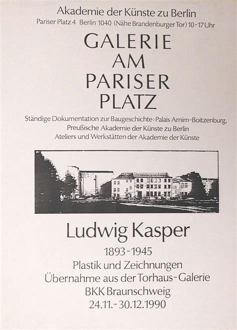 Jochen Mahlke Ludwig Kasper Plastik Und Zeichnungen