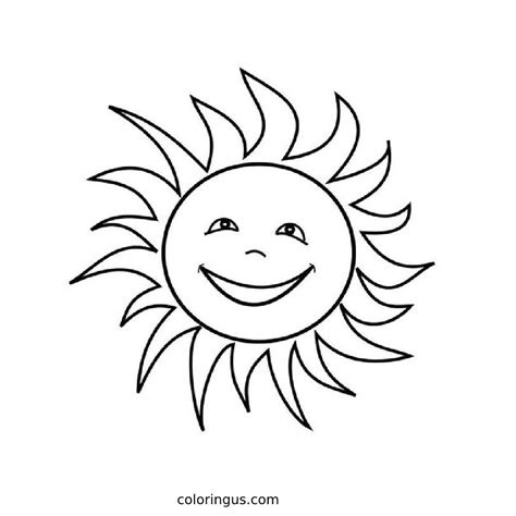 Sun Coloring Pages Free Printable Pdf