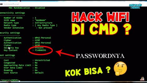 Cara Mudah Membobol Password Wifi Di Pc Hack Wifi Youtube