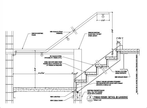 Free Cad Details Stair Landing Detail Cad Design Free Cad Blocks