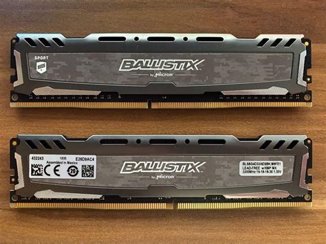 Ram 16 Gb Crucial Ballistix Sport Lt 2x8gb 3200 Mhz Mercado Libre