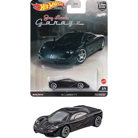 Premium bánh cao su Xe mô hình Hot Wheels Car Culture Jay Leno Garage McLaren F black