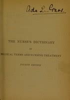 The Nurse S Dictionary Of Medical Terms And Nursing Treatment