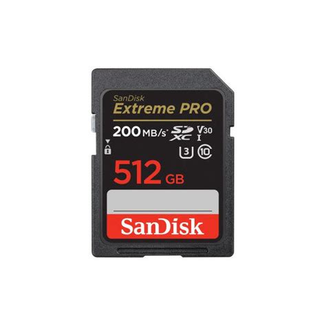 SanDisk 512 GB SDXC Extreme Pro 200 MB S City It