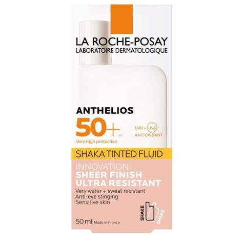 Флюид тонирующий солнцезащитный для лица SPF50+ Anthelios Shaka La ...