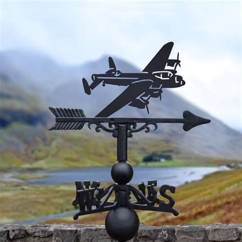 Cast Iron And Steel Lancaster Bomber Weathervane