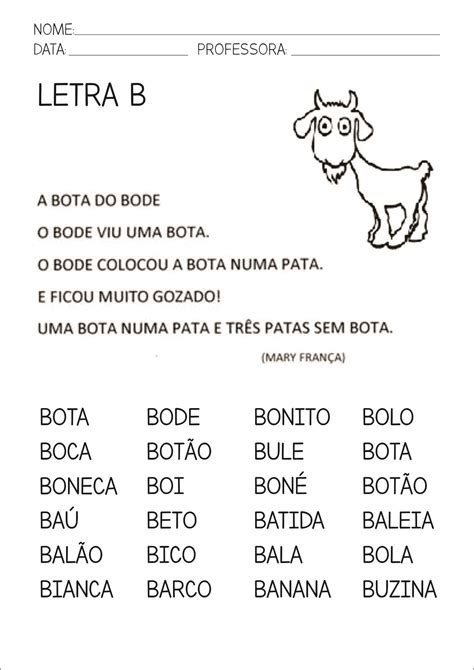 Atividade De Leitura Para 1 Ano ROAREDU