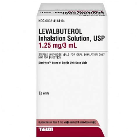 Levalbuterol Inahalation Solutions — Mountainside Medical Equipment