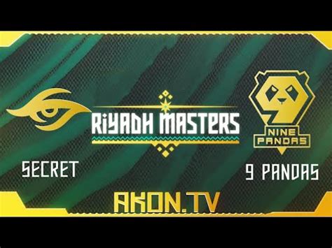 Dota Ru Pandas Vs Team Secret Bo Riyadh Masters Phase