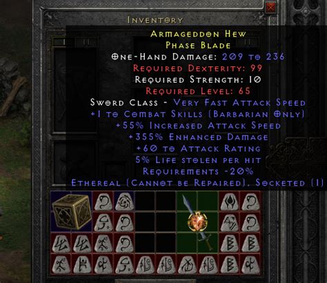 Eth Cruel Rare Phase Blade 55ias 355ed 1combat Topic D2jsp