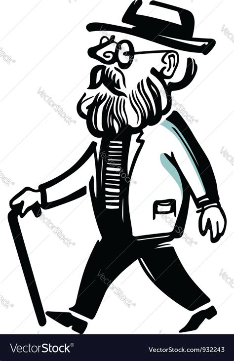 Old Man Royalty Free Vector Image Vectorstock