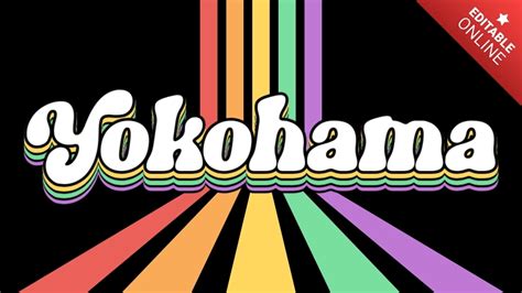 Yokohama Czcionka Muzyczna W Stylu Retro Generator Efekt W Tekstowych