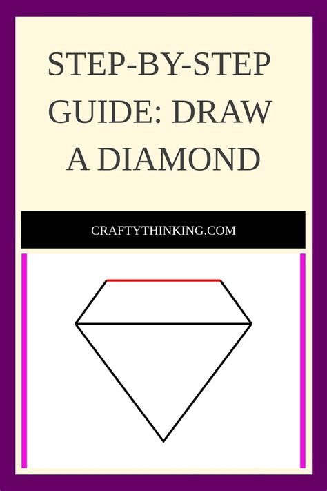 How To Draw A Diamond Step By Step Diamond Drawing Tutorial