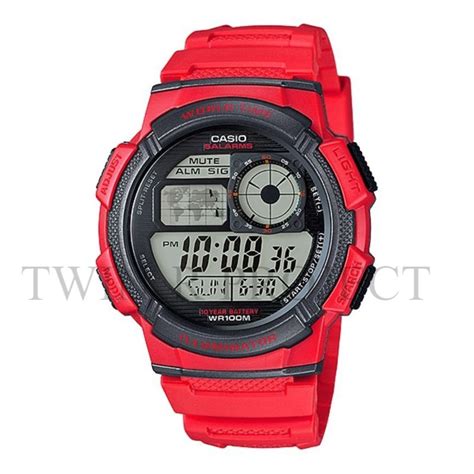 Jual Casio Original Standard Digital Type Ae W A Merah Jam